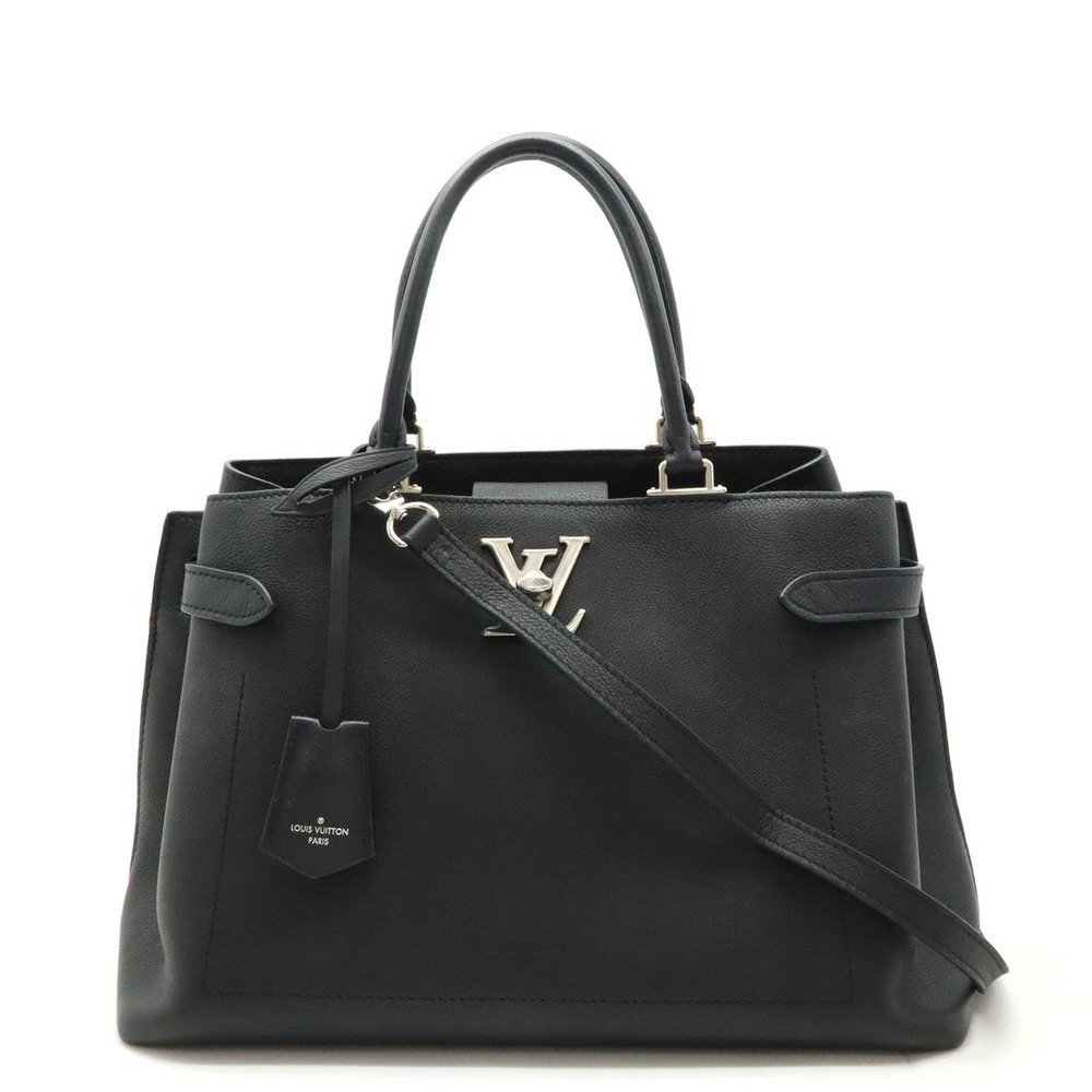 LOUIS VUITTON Lockme Day 2way Shoulder Bag Leather Noir Black